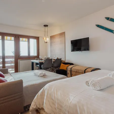 Rénové Avec Vue Imprenable Sur Les Alpes Apartamento Crans-Montana